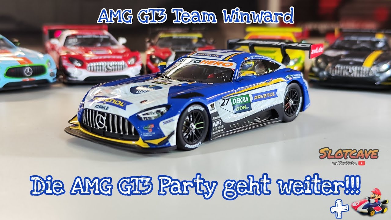 Carrera Digital 132, Die AMG Party geht weiter!!! AMG GT3 Team Winward #27