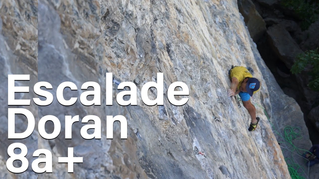 Ça ne tombe pas du ciel 8a+ Doran Vallée de l'Arve Haute Savoie escalade Frédéric Titi Gentet