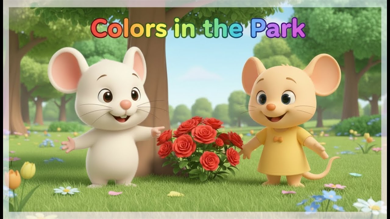 Colors in the Park | Jonta Monta Mouse Family Nursery Rhyme | Kids Songs