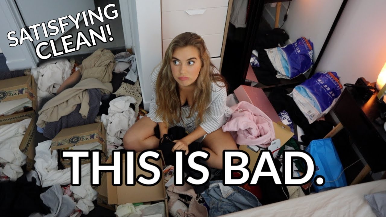 HUGE Deep Clean + Purge Of My Wardrobe! *satisfying* | VLOGMAS