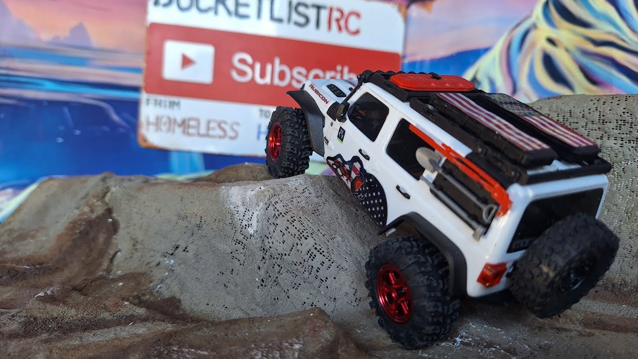 Scx30 Jeep JLU New Livery Tires & Motor Swap 💀Skulls & stripes🇺🇸 DnAB:E14