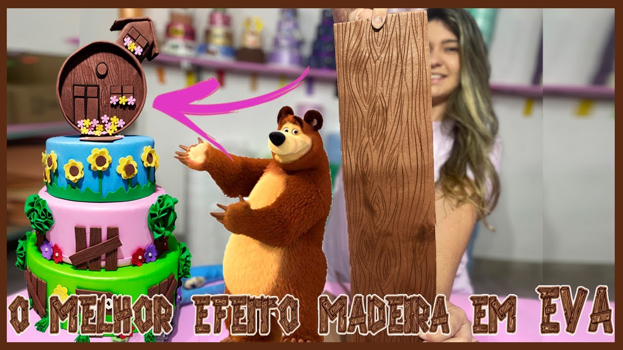 Efeito Madeira Definitivo no EVA - O Melhor Resultado - Ideal Para Fazer a Casinha da Masha e o Urso