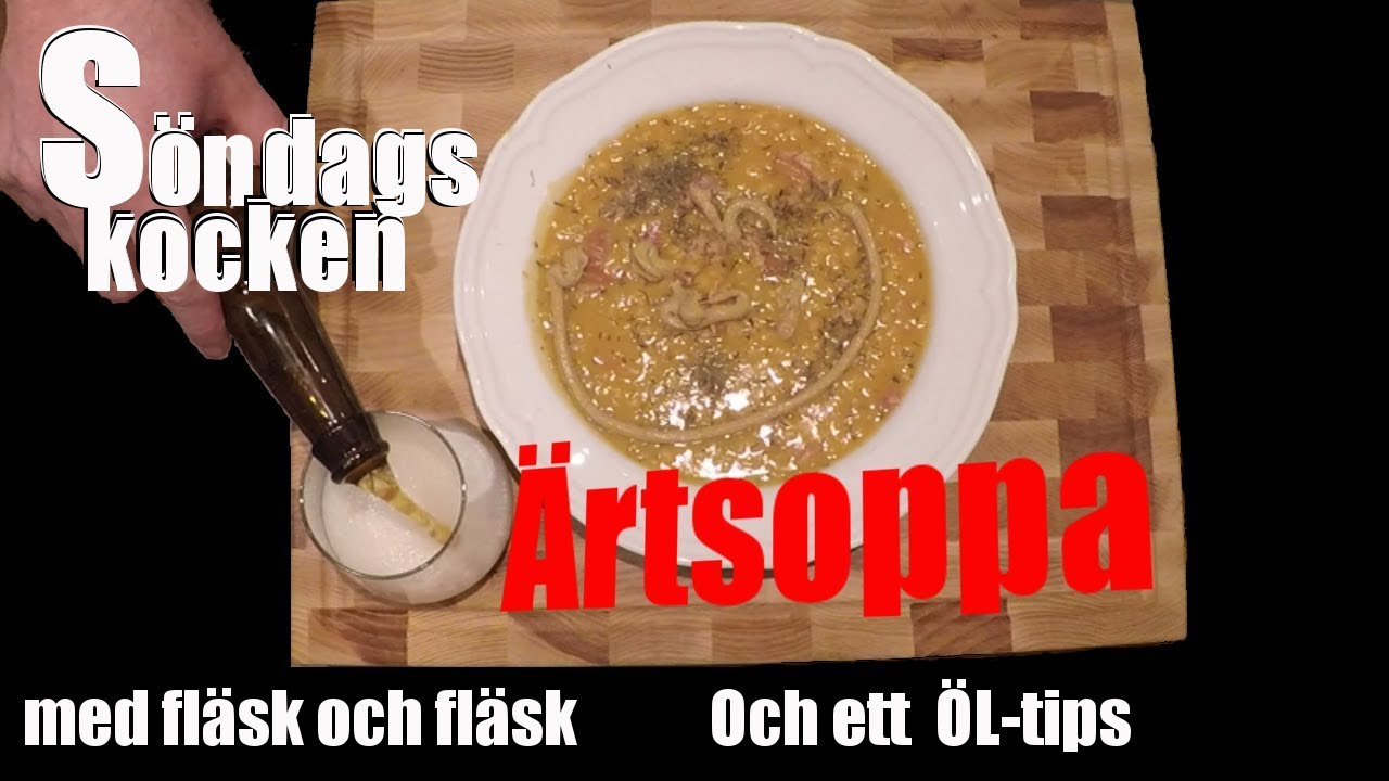 ÄRTSOPPA MED SIDFLÄSK OCH FLÄSKLÄGG - Husmanskost