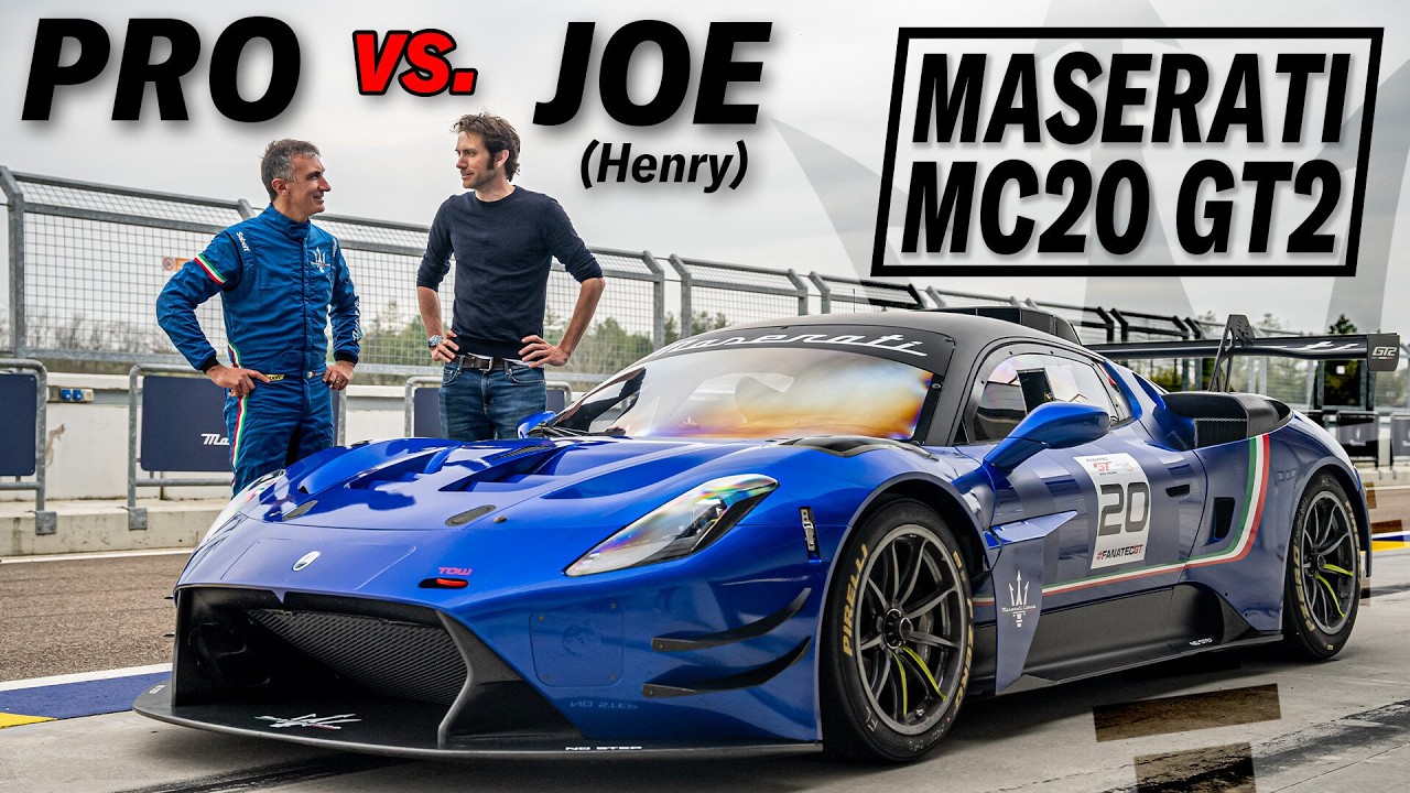 8 кругов против профессионала на НОВОМ Maserati MC20 GT2 | Генри Кэтчпол — Место водителя