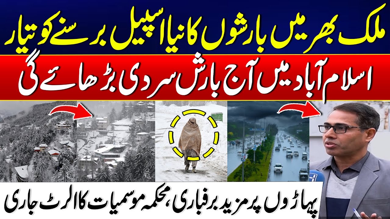 Rain and Snow Forecast Across Pakistan | Cold Weather Intensifies | Met Department Issue High Alert