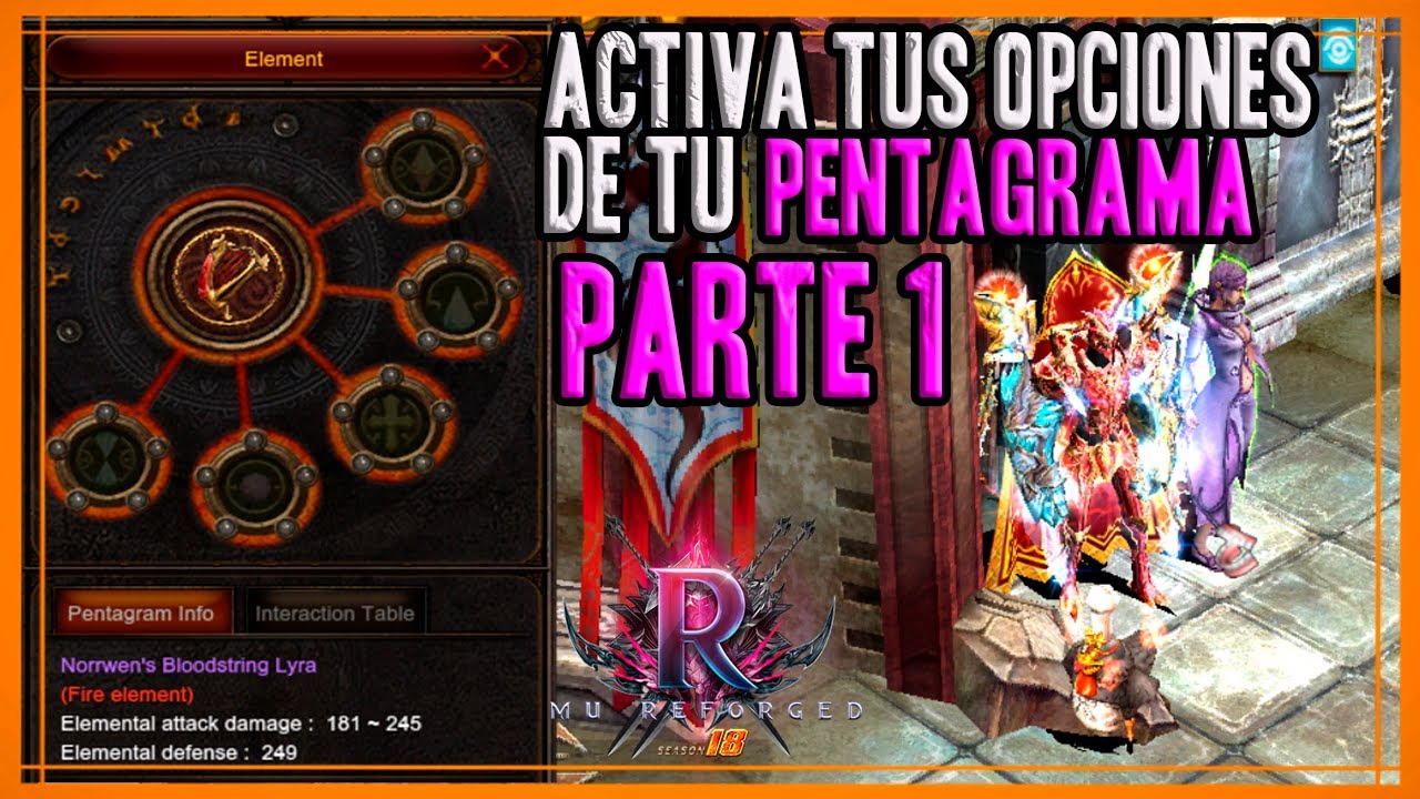 COMO ARMAR PENTAGRAMAS BASICOS | Mu Online Season 18