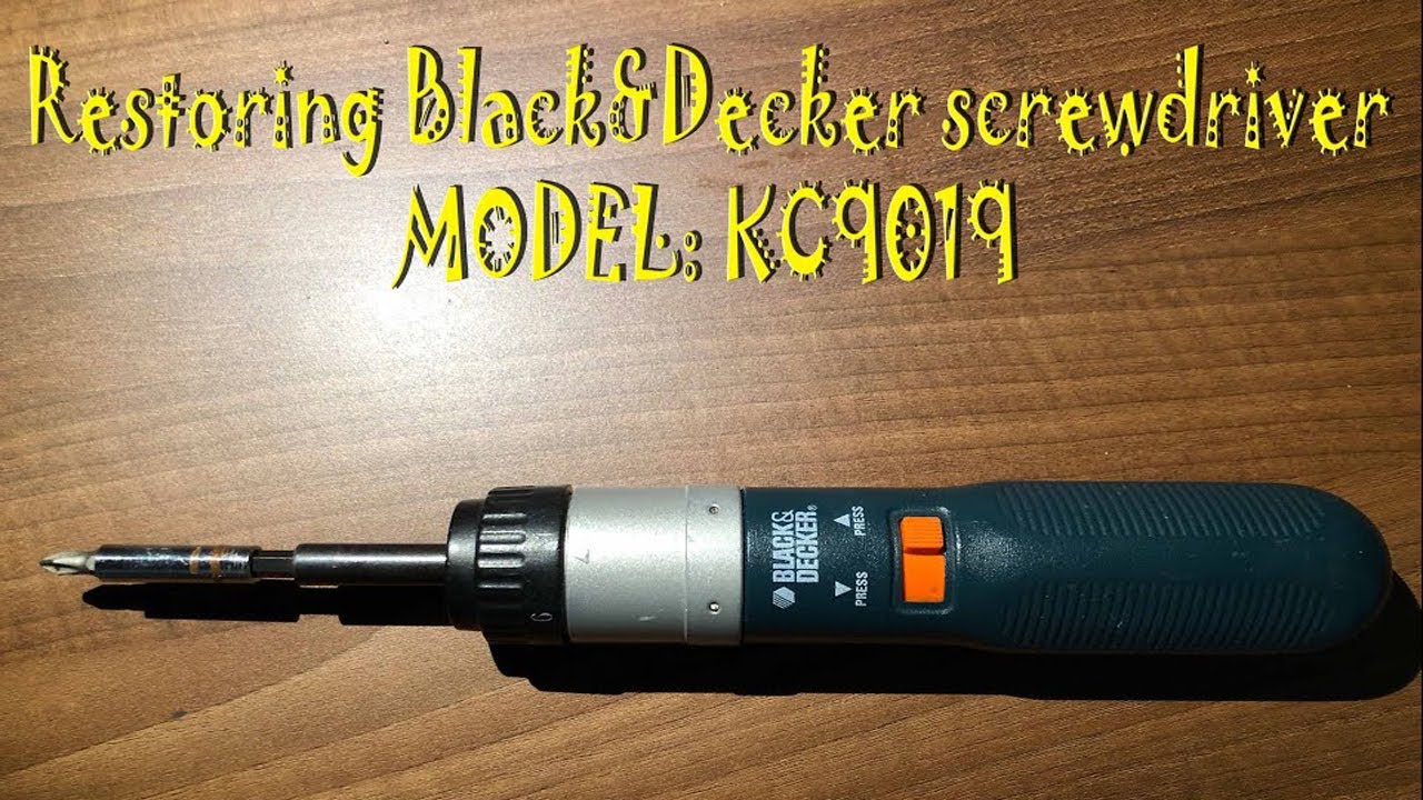 Restoring a Black & Decker Electric Screwdriver: Battery Swap, Motor Cleanup & Gearbox Maintenance