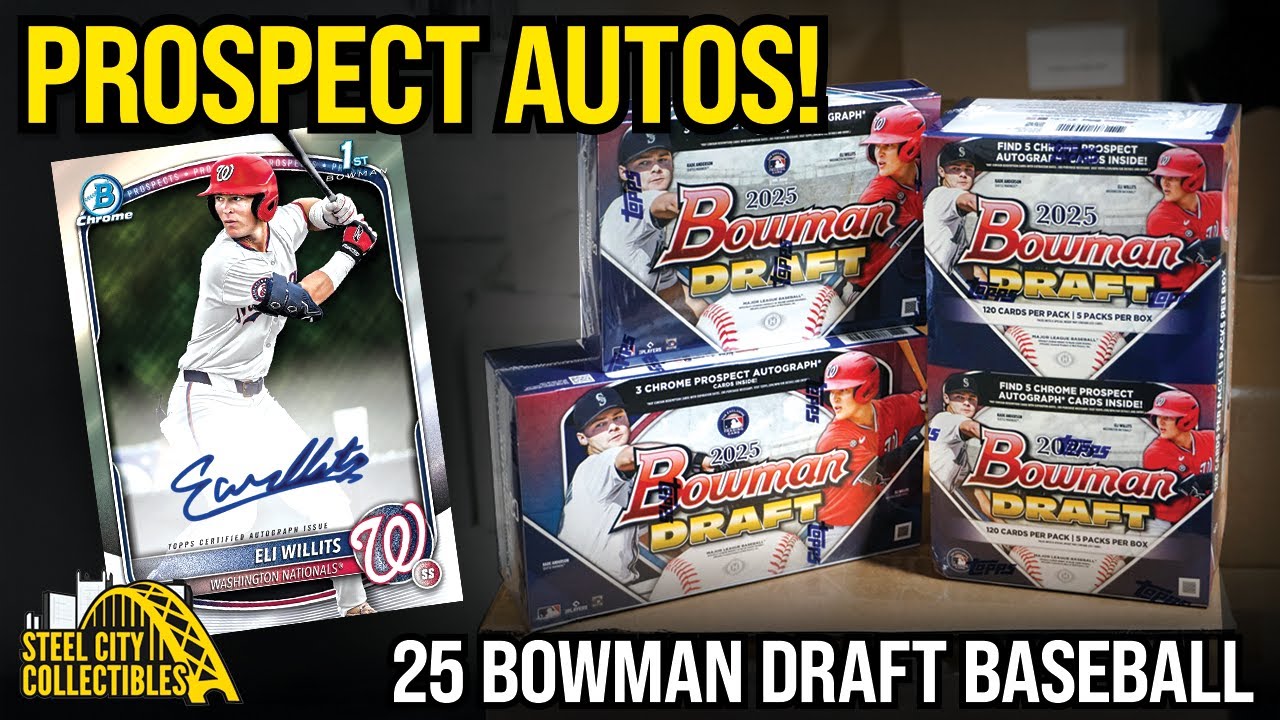 Драфт бейсбола Bowman 2025 | Автографы Bowman в 1-м раунде, перспективные игроки и за кем стоит о...