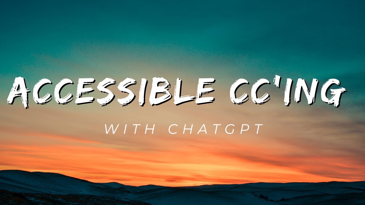 Accessible Captions with ChatGPT