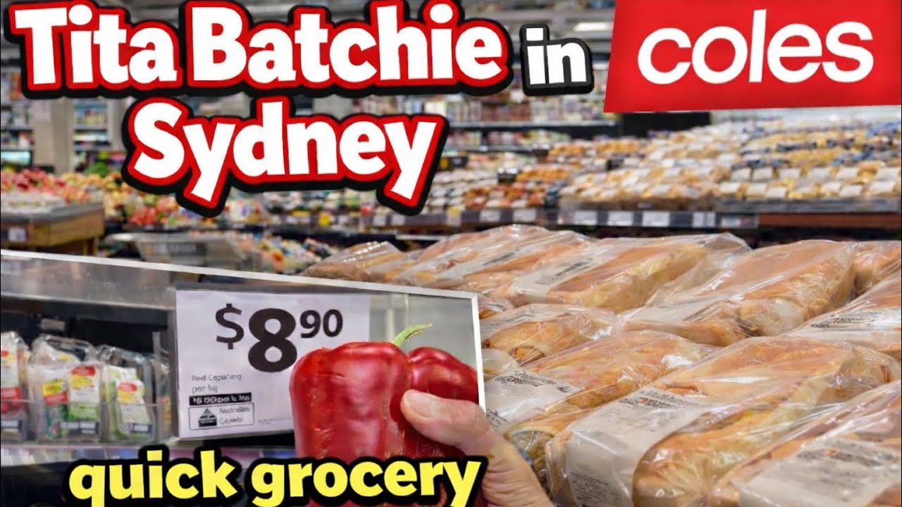 Tita Batchie, suki sa Coles! | Filipino International Student | Australia 🇦🇺 @coles #filipino