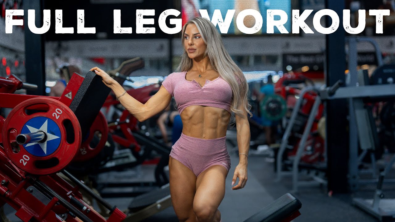 FULL LEG WORKOUT - JESSICA PAP - BINOUS GYM DUBAI - Hypertrophy lower body Training