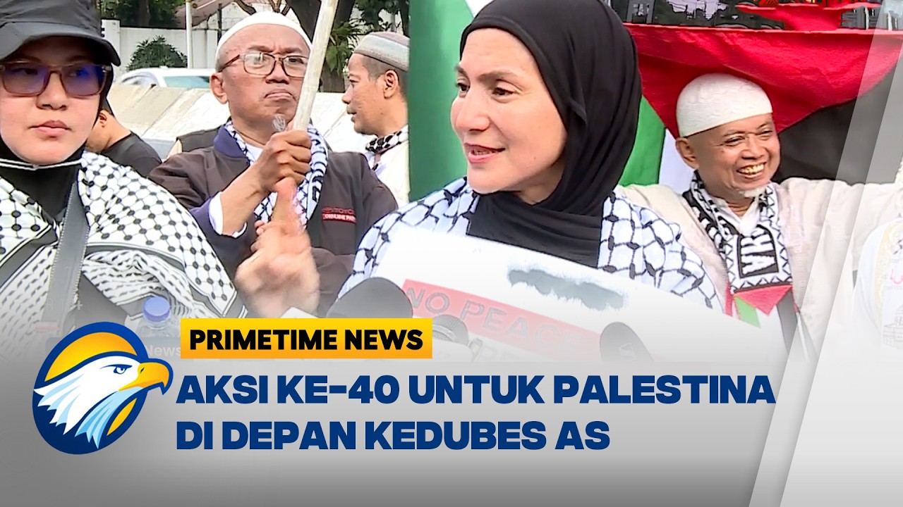 Aksi Solidaritas Palestina Terus Bergulir di Depan Kedubes AS - [Prime Time News]