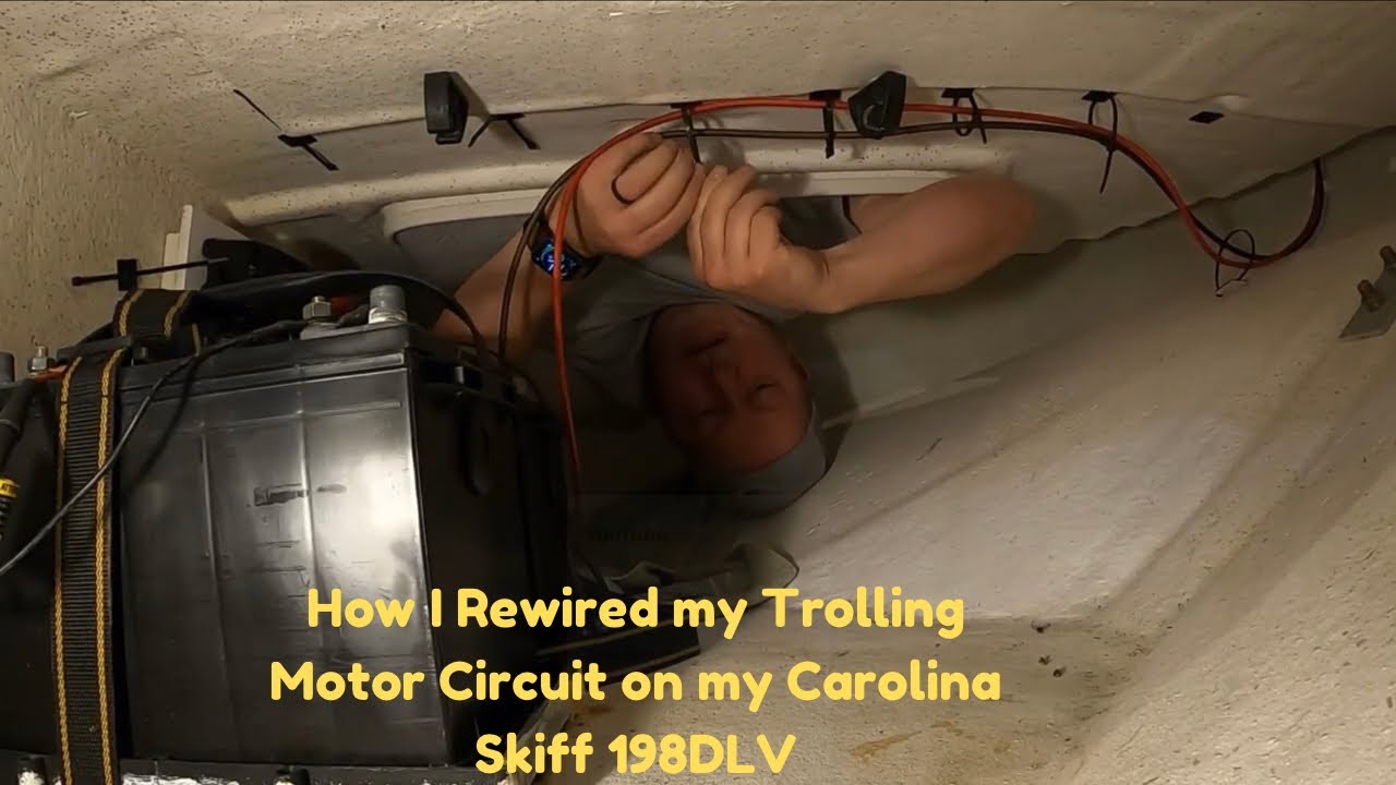 Как я переделал схему троллингового мотора на своей Carolina Skiff 198DLV #CarolinaSkiff