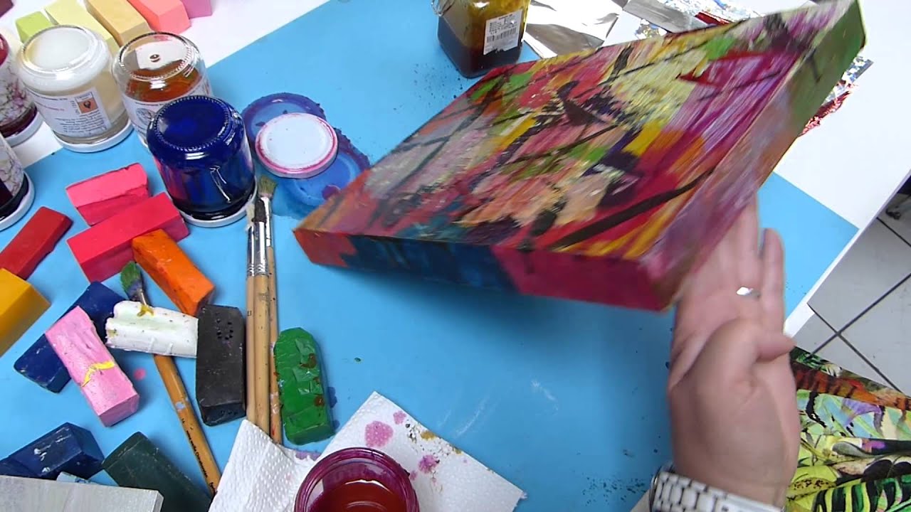 Die Encaustic Schellack Technik / The Encaustic Shellac Technique