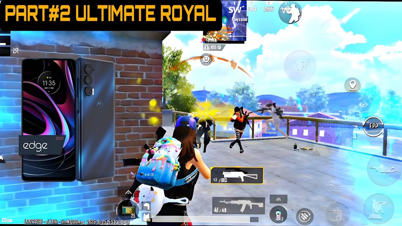 Ultimate Royal (part2) moto edge 2021 pubg test.pubg mobile