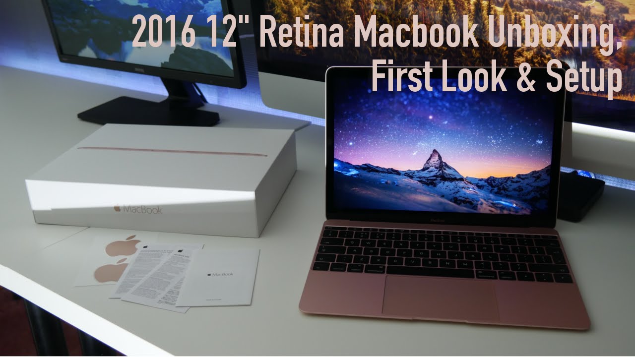 2016 Macbook Unboxing, First Look & Setup