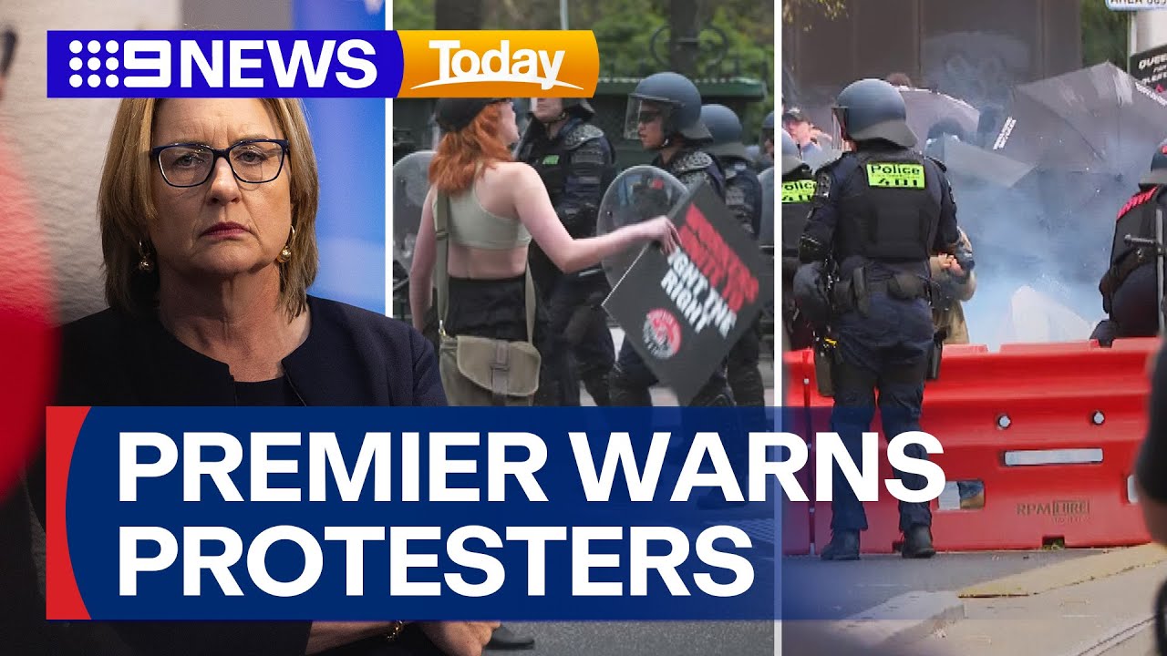 Victorian Premier warns protesters to avoid Melbourne CBD | 9 News Australia
