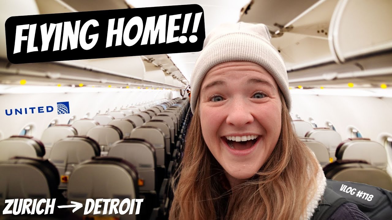 FLYING TO THE USA From Europe! [Zurich to Detroit via United]