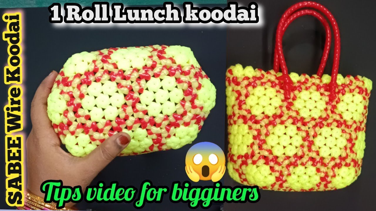 1 roll amla knot basket full tutorial video in Tamil/ நெல்லிக்காய் முடிச்சு வயர் கூடை#amlaknotbasket