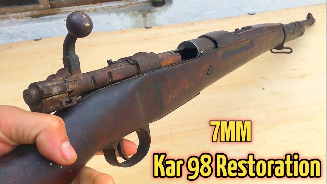 Restoration of Mauser Kar 98 Rifle / gun restoration/Restauratie van het Mauser Kar 98-geweer