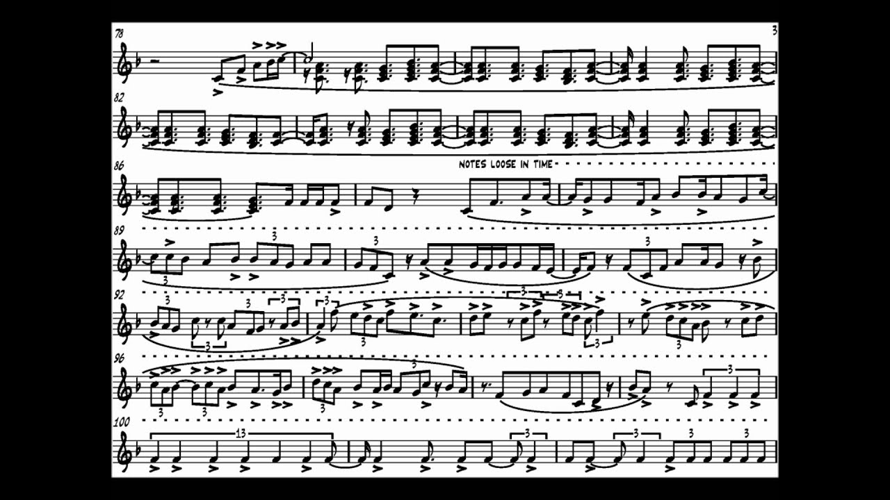 Keith Jarrett - Last Solo Final Impromptu (Transcription)