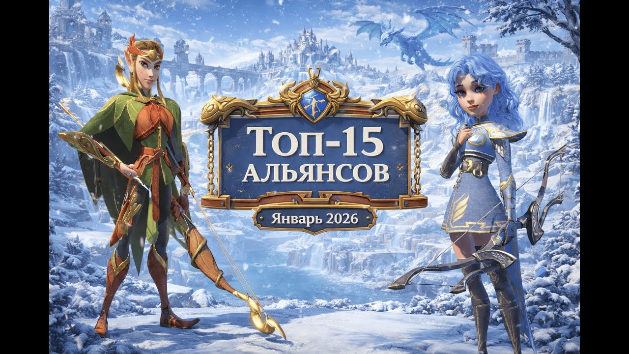ТОП 15 альянсов в игре  Call of Dragons Январь 2026