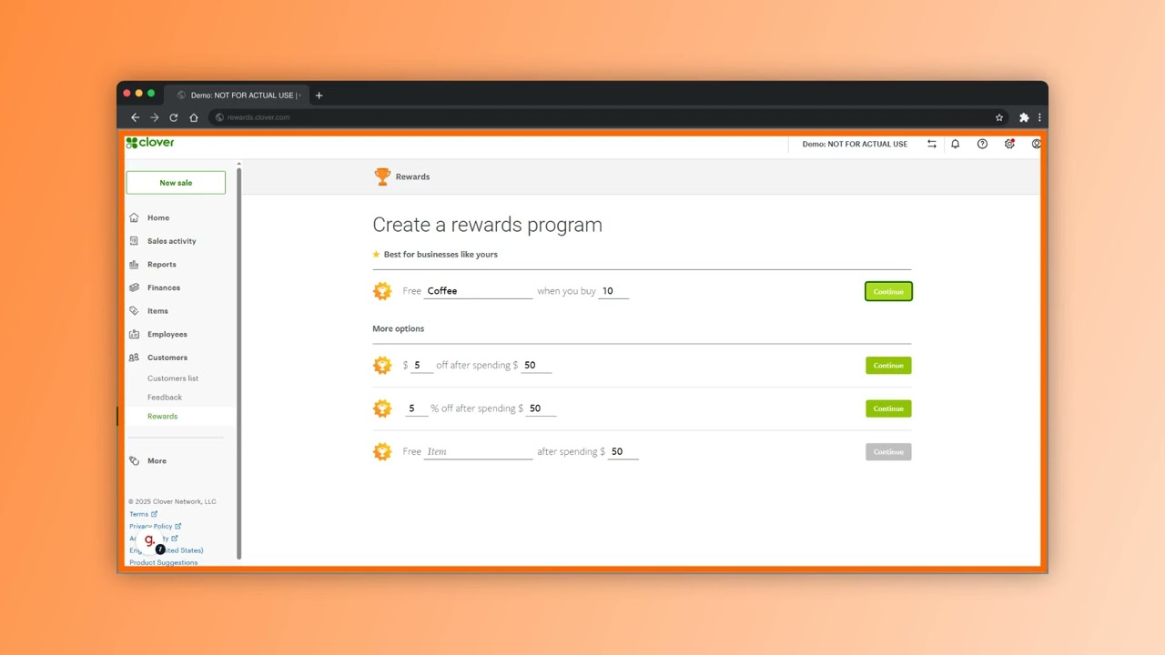 Clover POS - How To Create A Rewards Program From Clover Dashboard