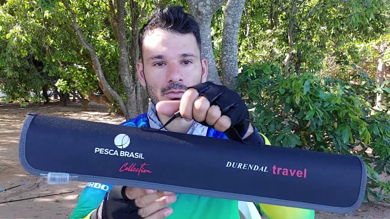 VARA PARA CARREGAR EM QUALQUER LUGAR! Vara Durendal Travel, Pesca Brasil.
