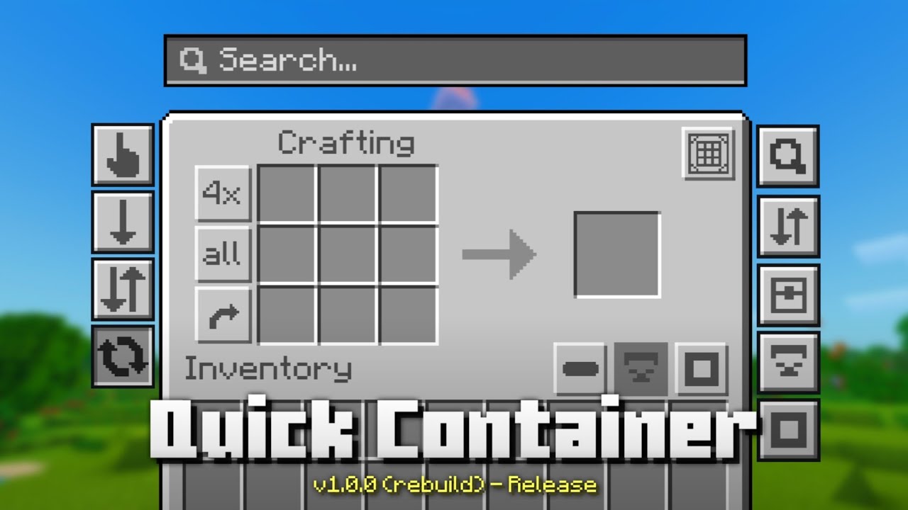 Quick Container V1.0.0 Release! - Texture Pack Minecraft Bedrock