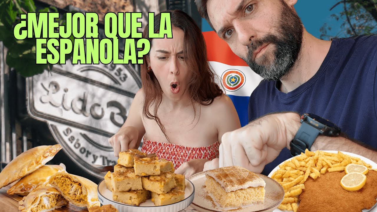 🇵🇾 ESPAÑOLES prueban la COMIDA PARAGUAYA en Asunción
