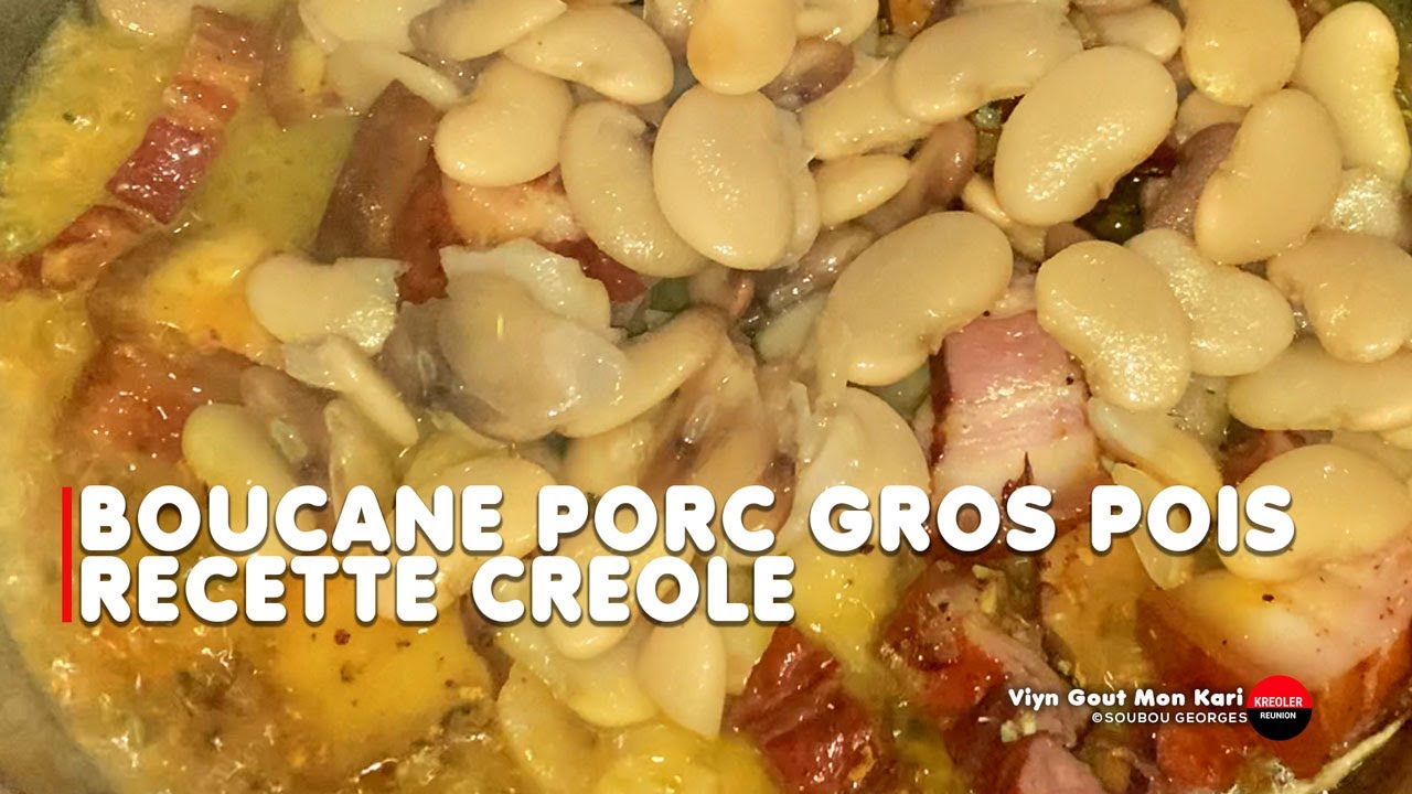 Plat traditionnel réunionnais à base de porc fumé et de gros pois