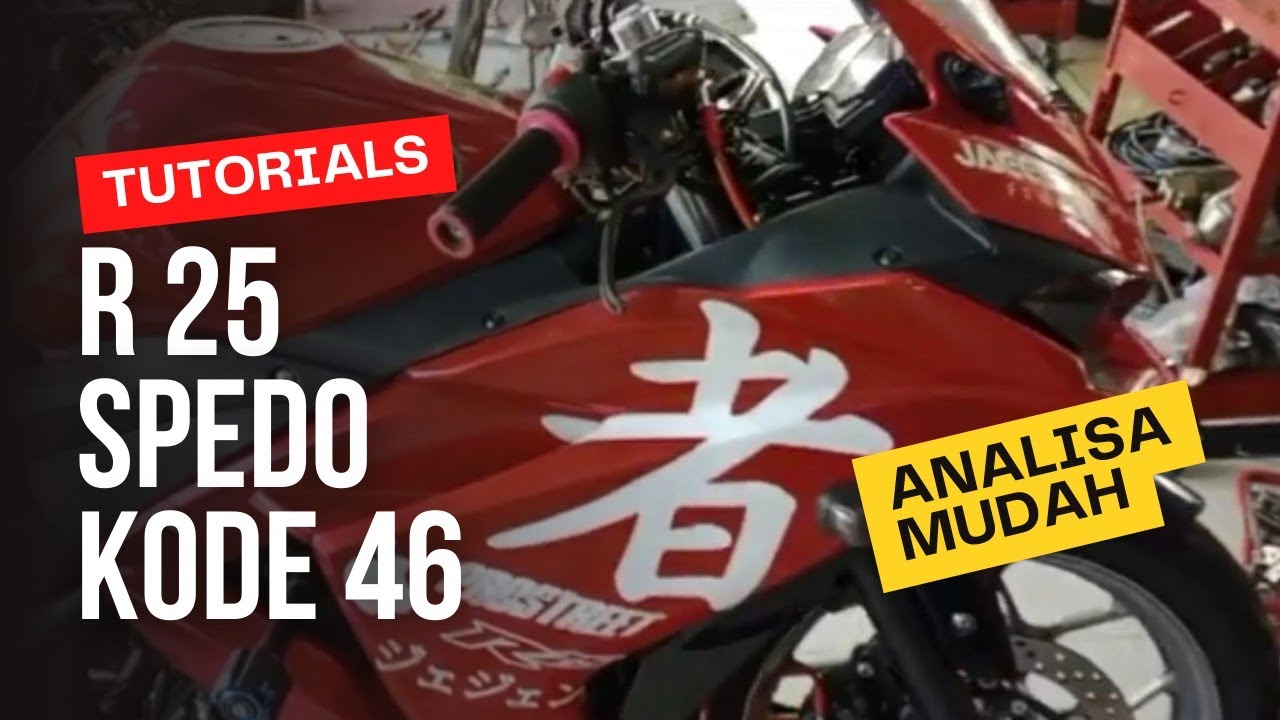 YAMAHA R25 MOGOK | KODE 46 DI SPEEDOMETER #ignition #yamaha#yamahar25#kode46