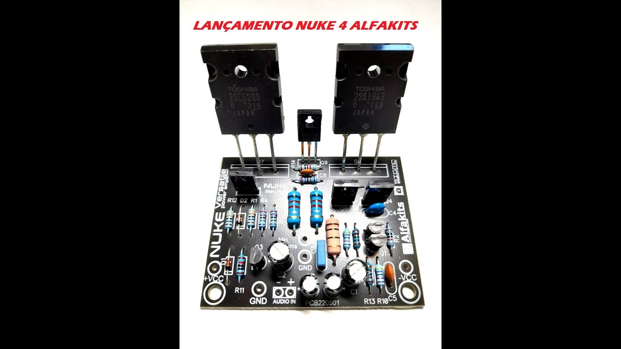 LAN&Ccedil;AMENTO NUKE 4 - AMPLIFICADOR 100W ESTEREO ALFAKITS