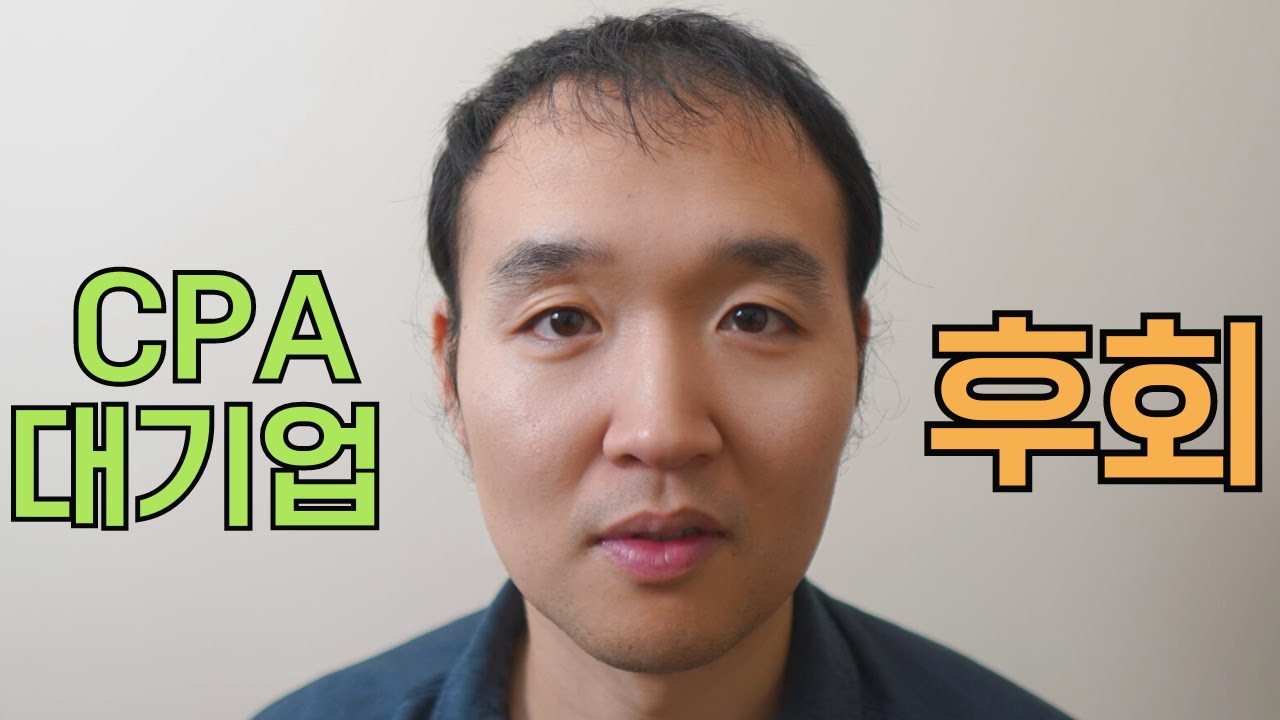 하고 싶은거 하고 사세요 - 회계사 대기업 그리고 후회