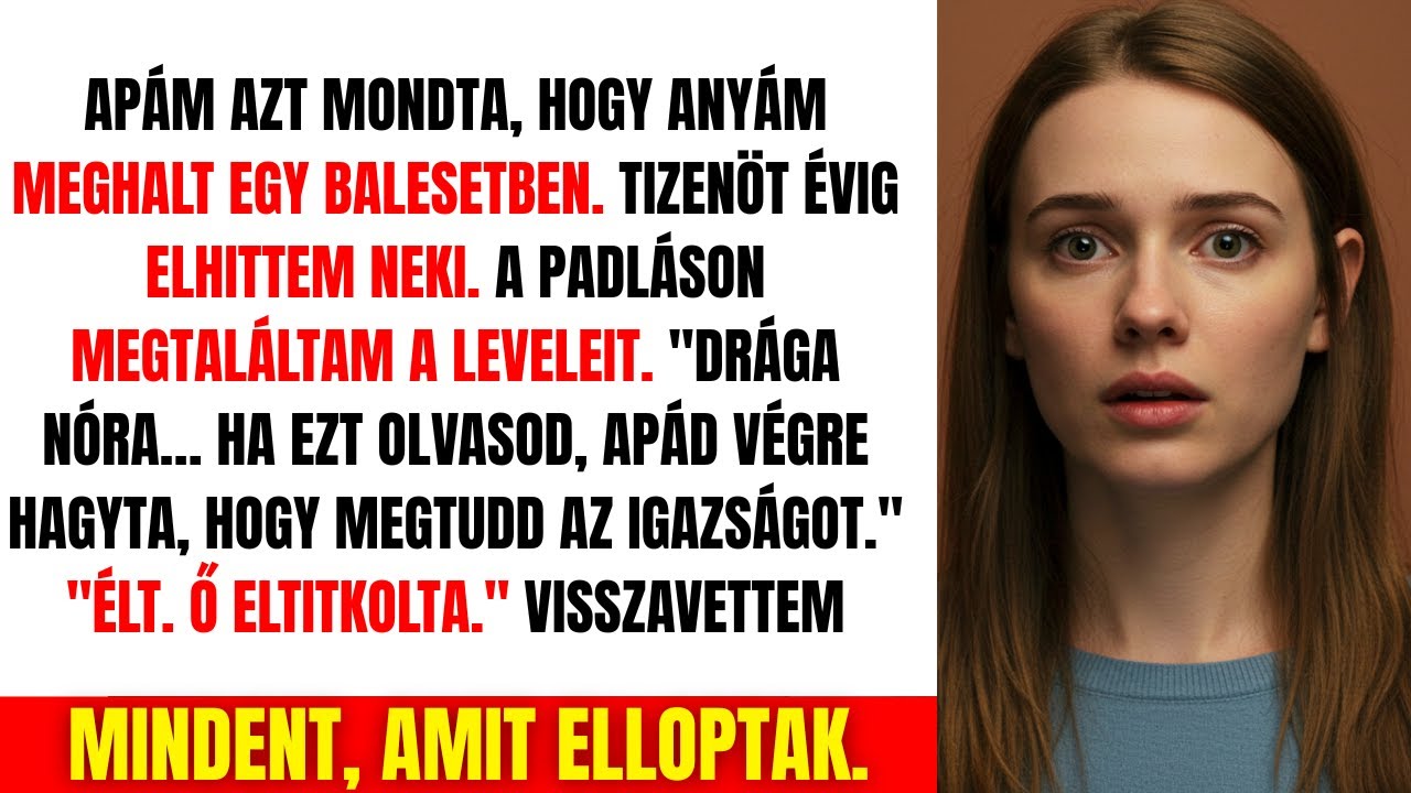 AZT MONDTÁK, HOGY ANYÁM HALOTT... Aztán 15 ÉV UTÁN MEGTALÁLTAM A LEVELÉT