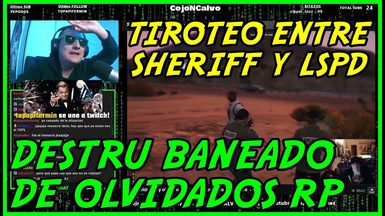 DESTRU BANEADO DE OLVIDADOS RP (Comentando roleplay GTA V)