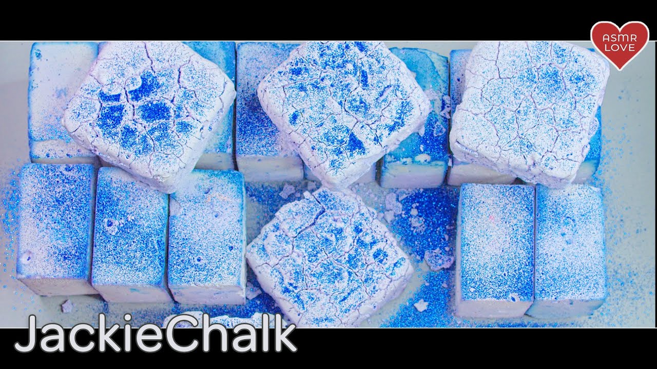 💙🤍Satisfying Gym Chalk Crush 💙🤍| [JackieChalk ASMR S2E57]