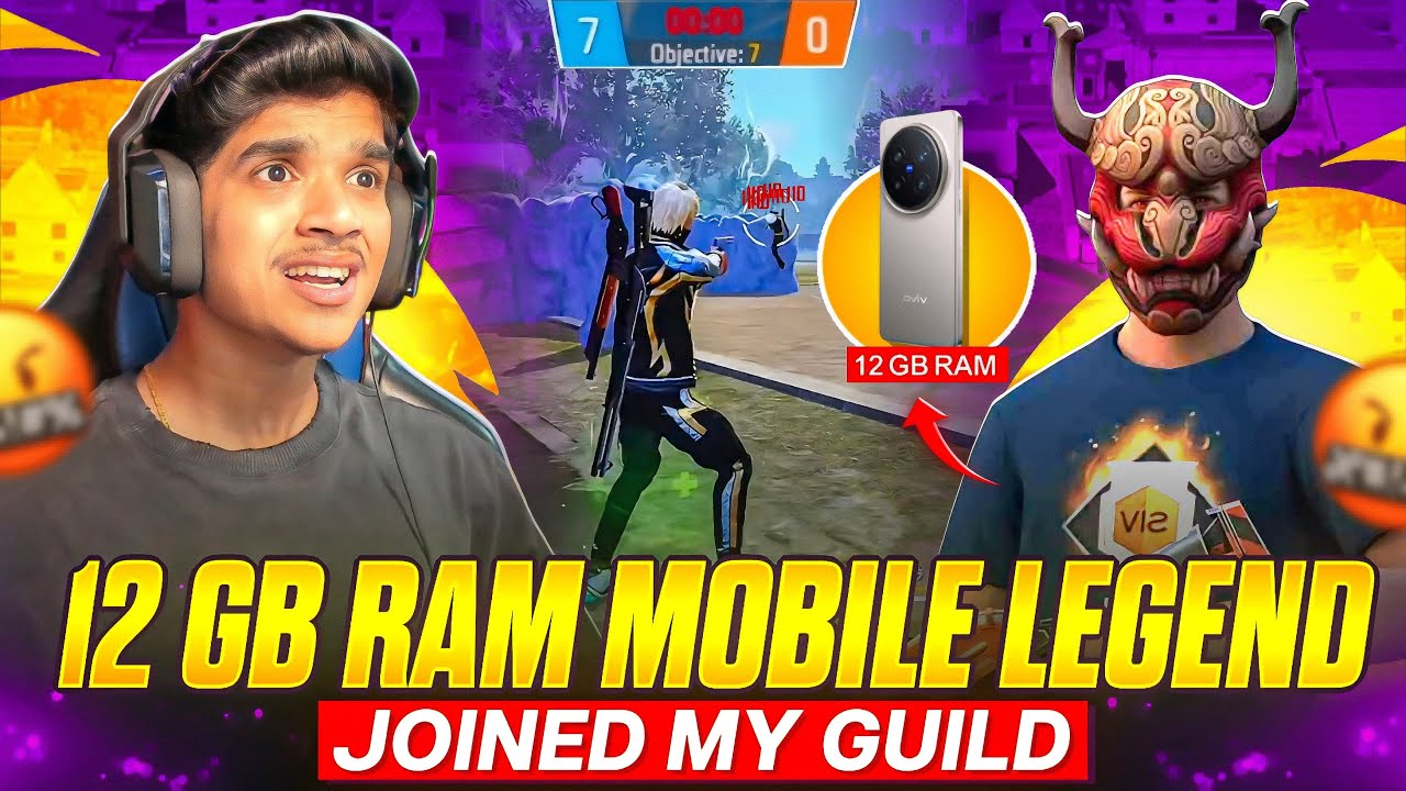 12 GB RAM 📱 MOBILE LEGEND 🔥 | NEW LEGEND OF 👑DFG GUILD | FREE FIRE IN TELUGU #dfg #freefire