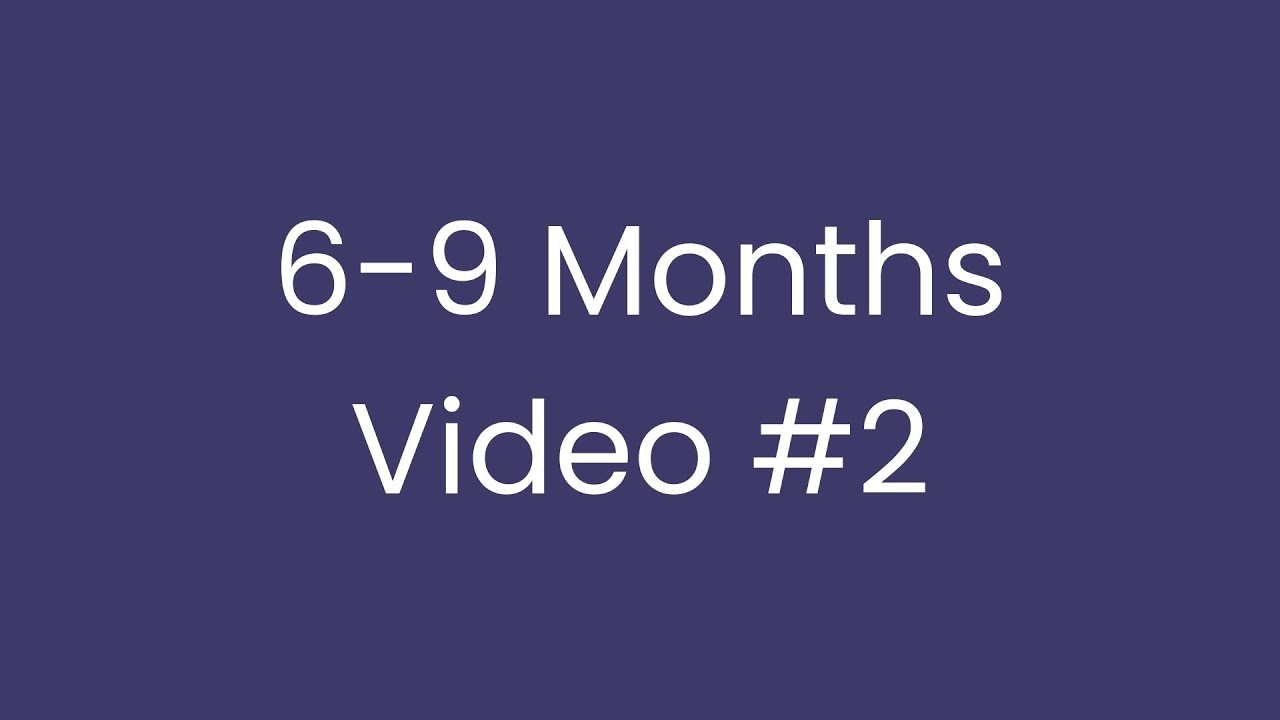 6 to 9 months - video #2