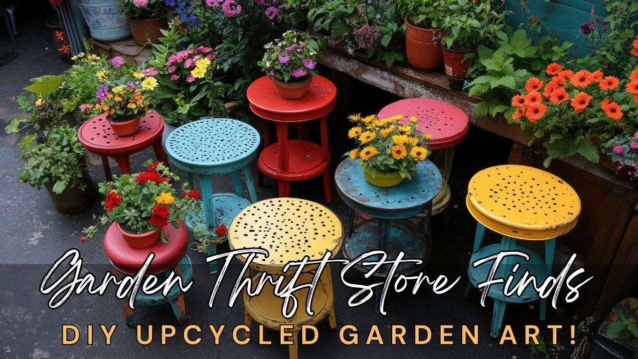 💚🕰️ Decorate Garden Ideas with Thrift Store Finds: Budget-Friendly DIY Upcycled Garden Art!