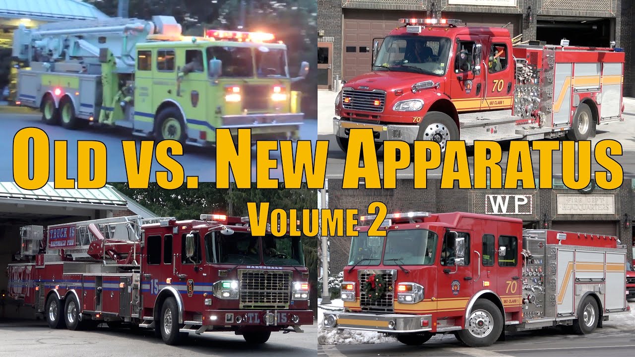 Fire Trucks Responding Compilation: Old vs. New Apparatus (Volume 2)