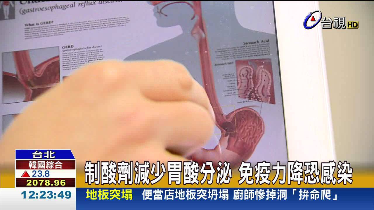 制酸劑治胃病腸胃道感染風險增加5倍