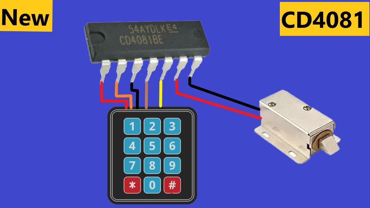 How To Make Password Door Lock Circuit ? CD4081