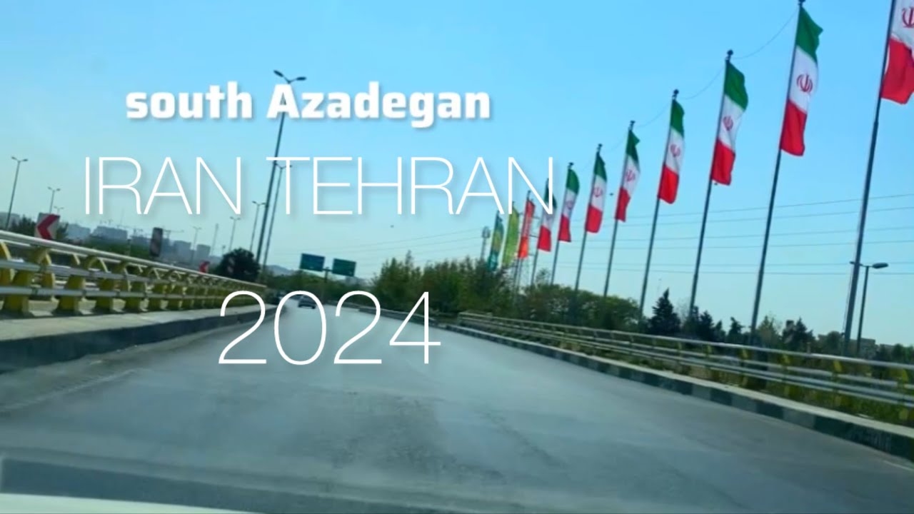 Iran tehran-2024-DRIVING IN TO azadegan karaj highway to shahryar-ایران