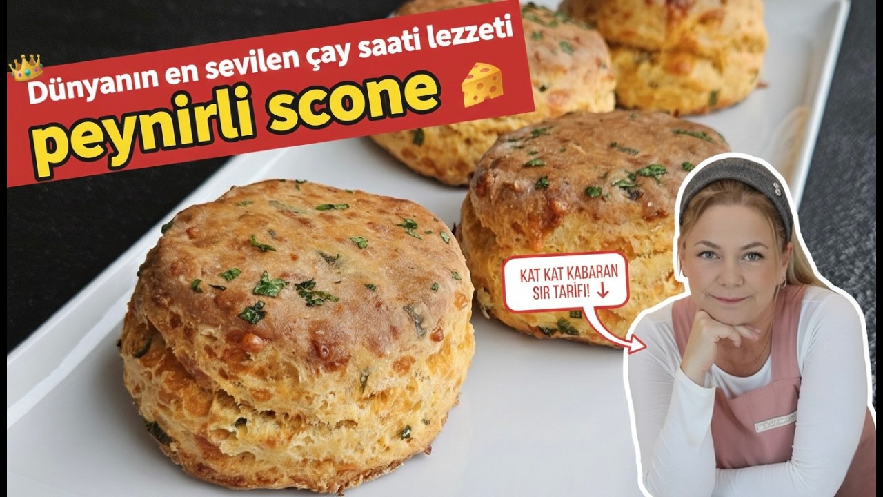Dünyanın En Sevilen Çay Saati Lezzeti! 👑 Kraliçelerin Favorisi Peynirli Scone! 🧀