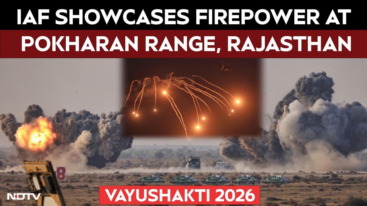 Vayu Shakti 2026: IAF Showcases Full-Spectrum Firepower, Precision Strike Capability In Rajasthan