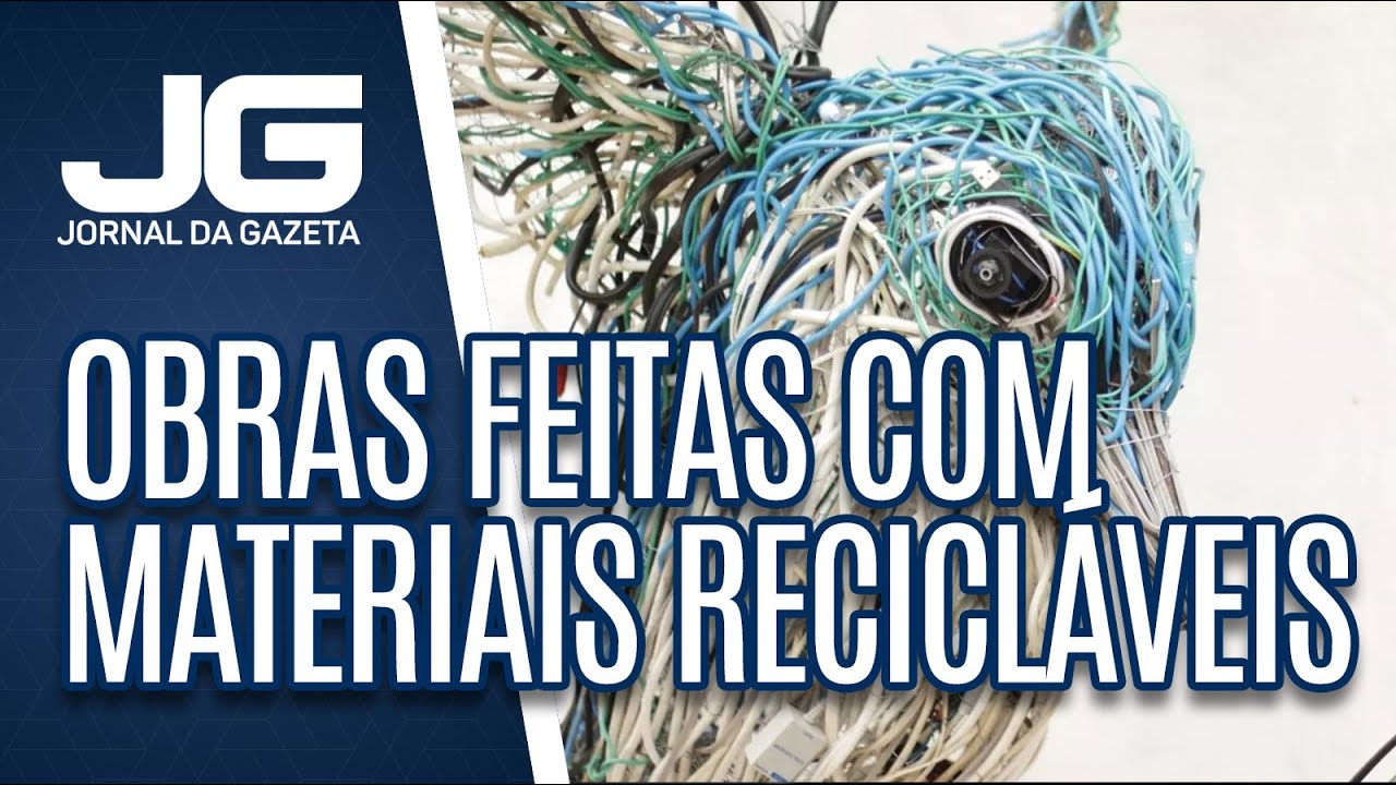 Mostra tem obras feitas com materiais recicláveis