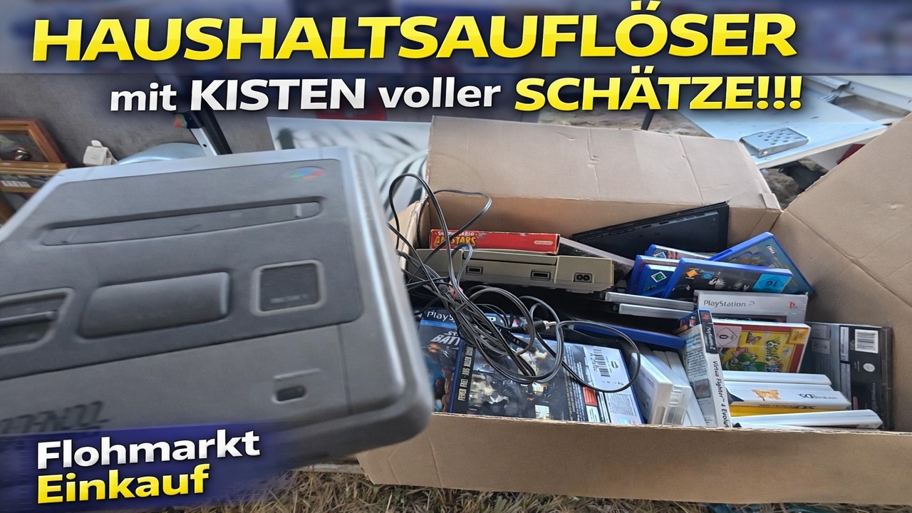 Flohmarkt Einkauf: Haushaltsaufl&ouml;ser mit KISTEN voller Gaming-Sch&auml;tze 🎮💰