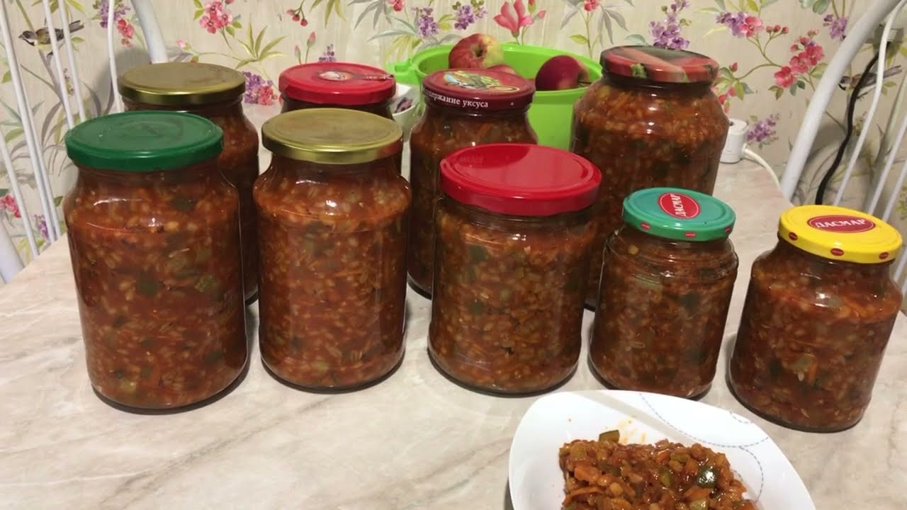 Рассольник в банках на зиму  с перловкой и свежими огурцами