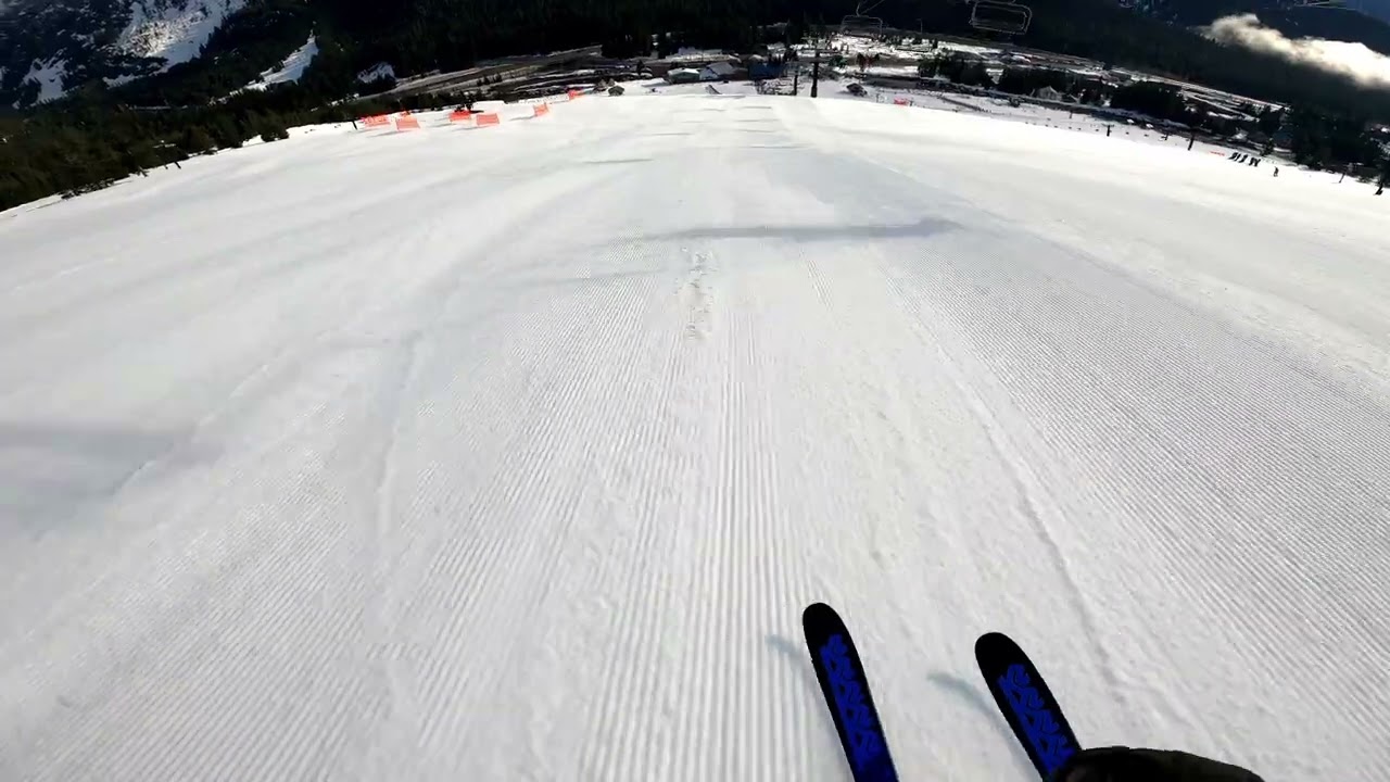 Pacific Crest run @Summit West Snoqualmie, Washington. March 2022 (4K Video)